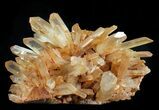 Wide Tangerine Quartz Crystal Cluster - Madagascar #58768-1